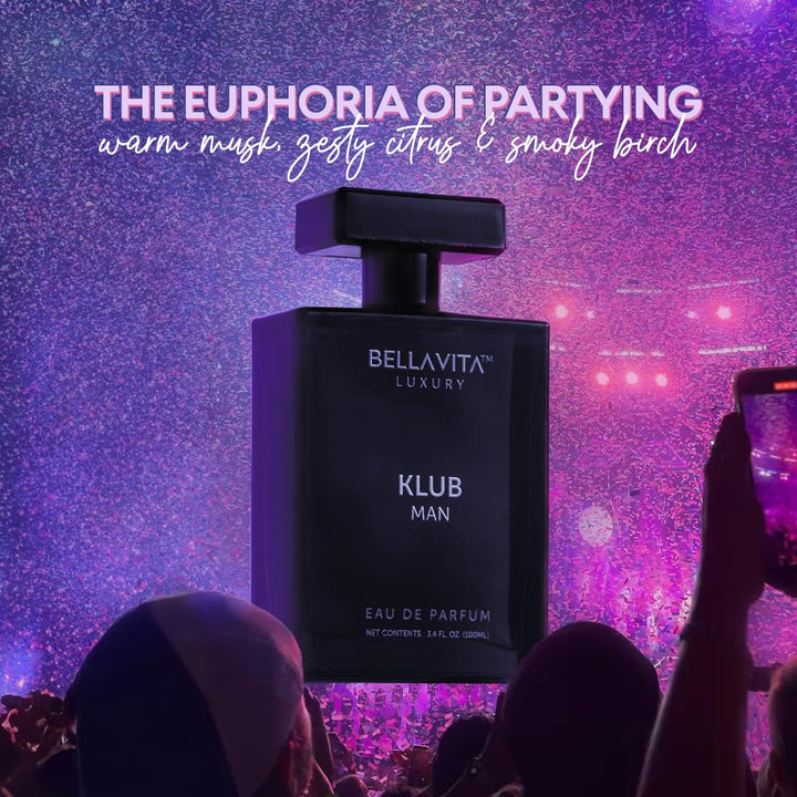 BellaVita Luxury KLUB Eau De Parfum para hombre (3.4 fl oz) | Perfu...
