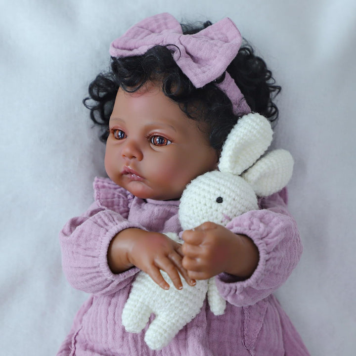 WOOROY Muñecas Realistas Reborn Baby Dolls Niña Negra \u2013 Muñeca...