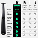 Flosser eléctrico FLAUS - Tejido extra fuerte - Removedor de placa...