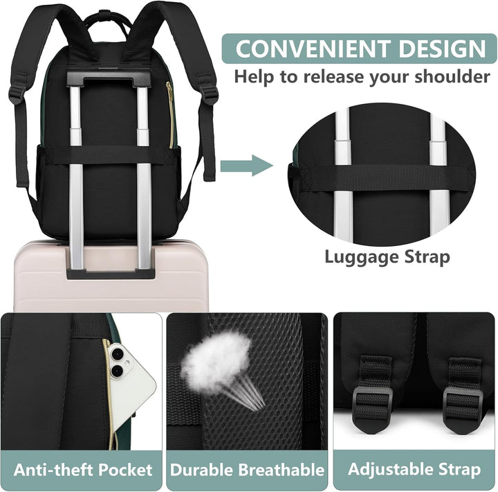 bagswan Mochila para Laptop para Mujeres Bolsa, 15,6 pulg.