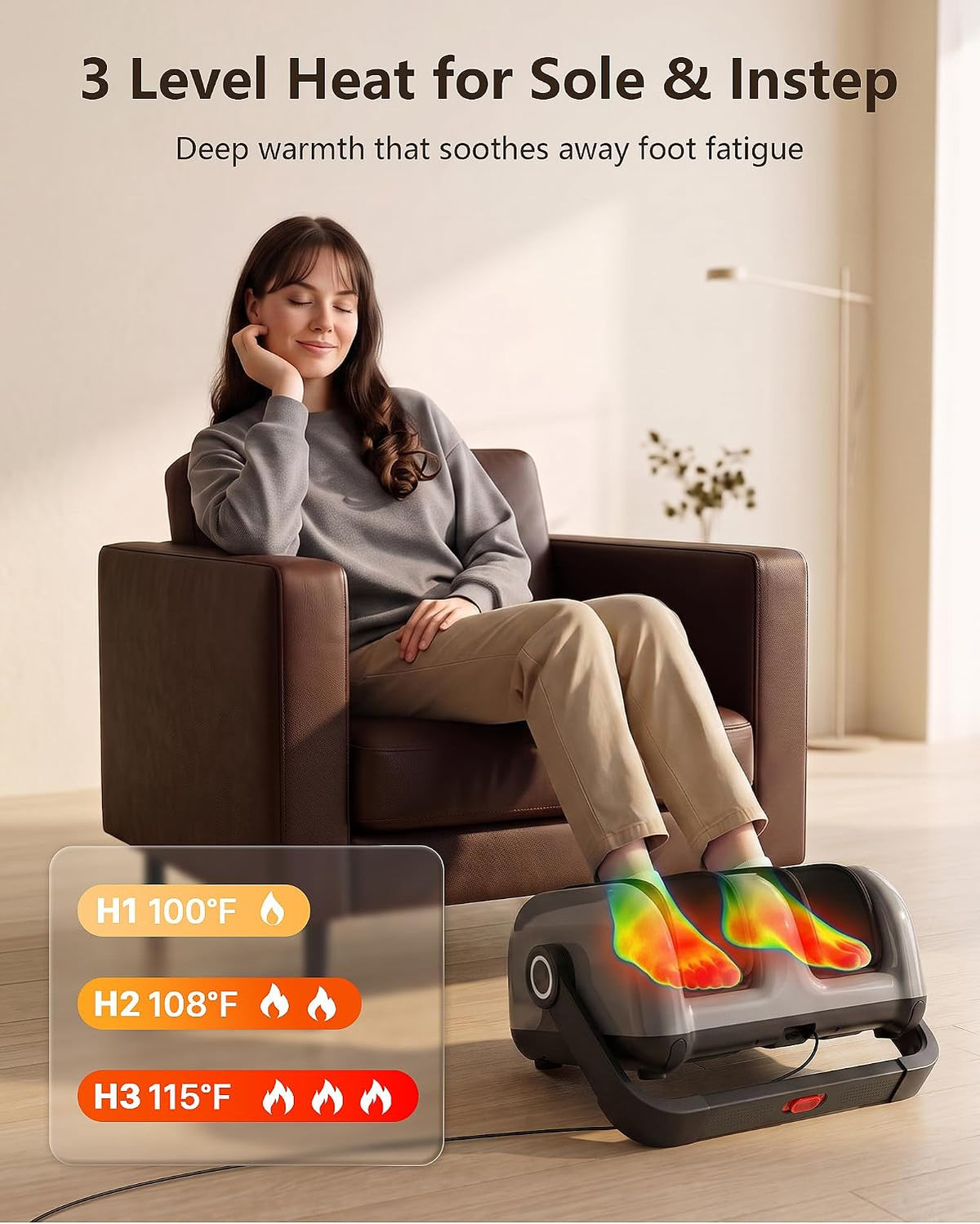Masajeador de pies Shiatsu eléctrico profesional con calor