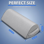 Almohada de rodilla de espuma viscoelástica para dormir de espalda