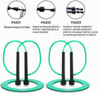 Paquete de 10 cuerdas de saltar de PVC para entrenamiento aeróbico - Cuerda de saltar ajustable versátil para mujeres, hombres y niños, cuerda de saltar de velocidad para ejercicio, 9 pies