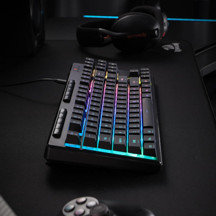 Redragon K516 Shiva TKL Teclado de membrana RGB con cable para jueg...