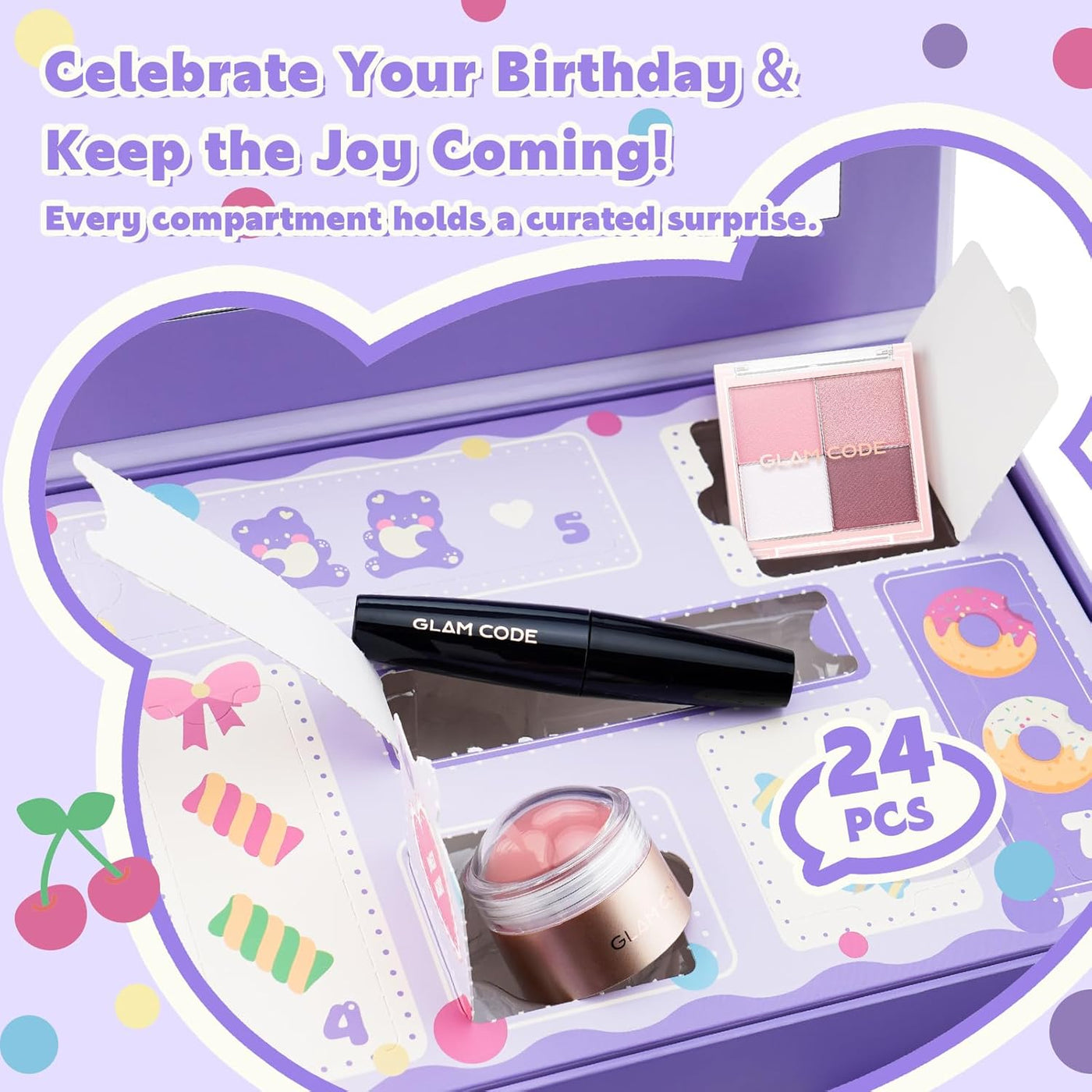 Glam Code Calendario de Adviento de maquillaje de 24 días 2025, jue...