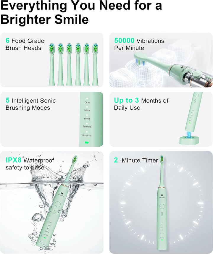 Kit de cuidado dental profesional mejorado: irrigador dental de 5 m...