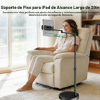 elitehood Soporte para iPad para cama, soporte de piso para tableta con