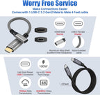 Adaptador HDMI activo a USB C con cable USB C 4K@60Hz, unidireccional