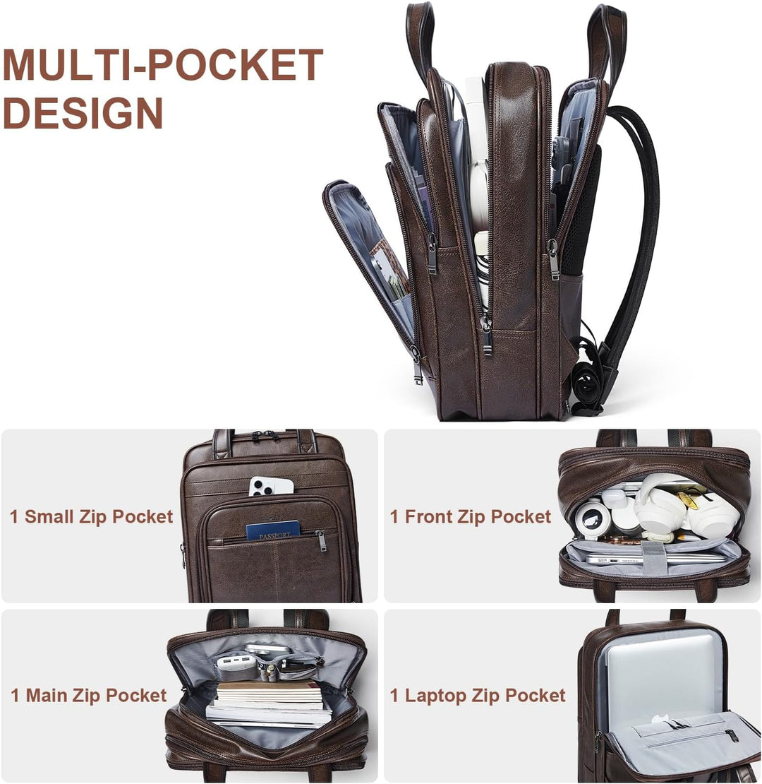 Shrrie Mochila para laptop de 15.6 pulgadas, maletín de trabajo de...