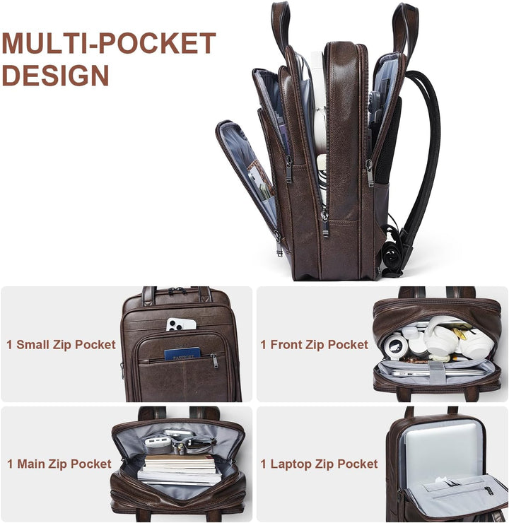 Shrrie Mochila para laptop de 15.6 pulgadas, maletín de trabajo de...