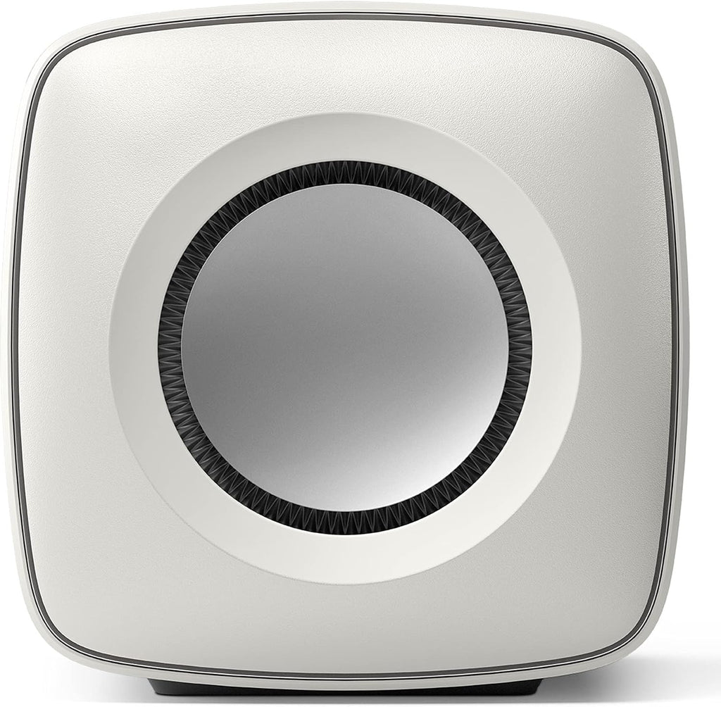 KEF KC62 Subwoofer compacto de núcleo único, color blanco