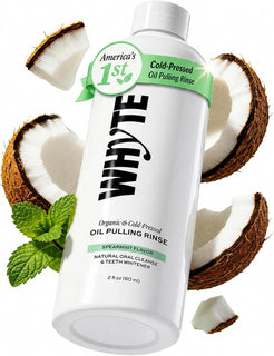 Whyte Enjuague bucal orgánico con aceite de coco para el mal alient...