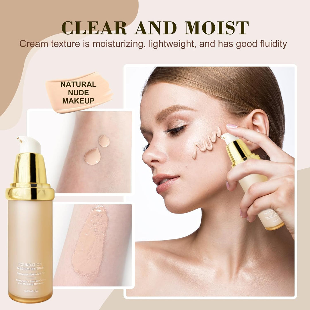 Rise Luxus Ultrablend - Base 4 en 1, color de piel que cambia con S...