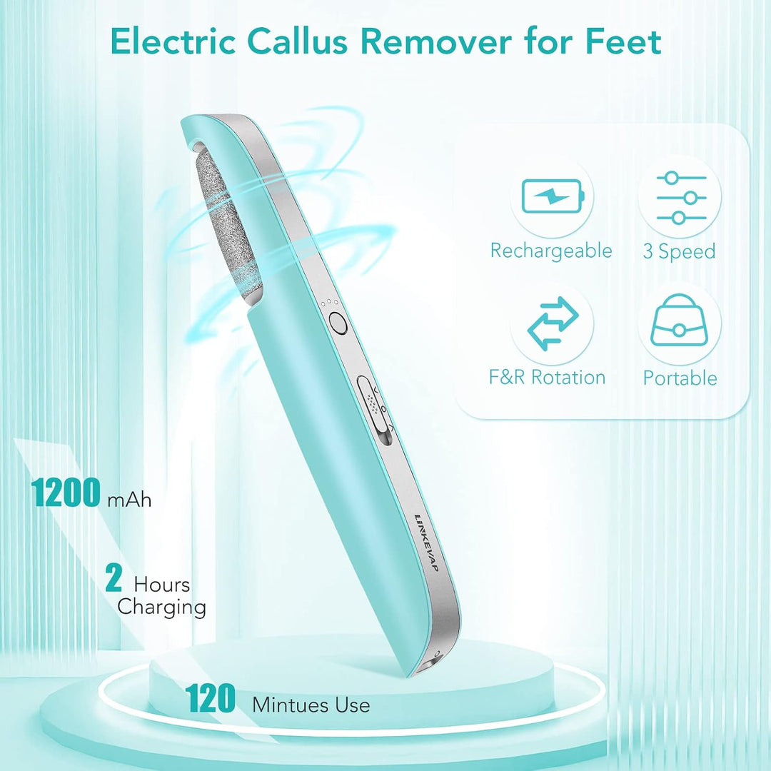 Removedor eléctrico de callos para pies, kit profesional de pedicur...
