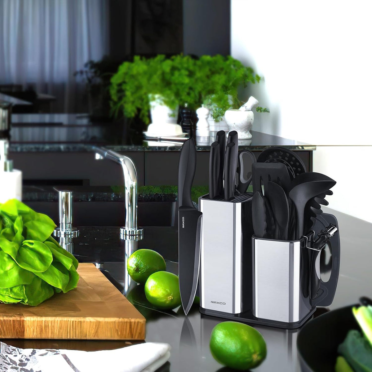 Juego de utensilios de cocina, 18 piezas, utensilios de cocina y