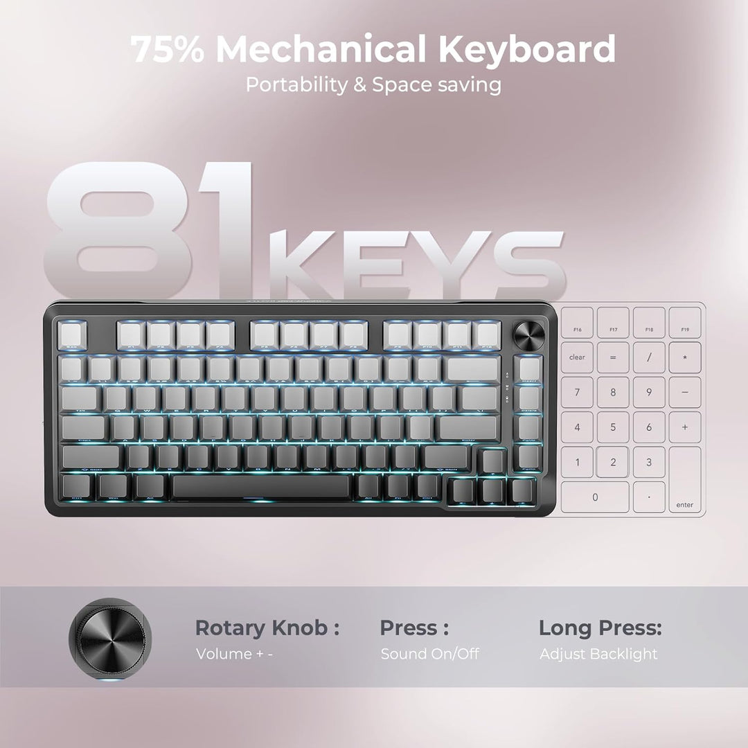 Redragon K681SP Teclado mecánico inalámbrico, teclado RGB para jueg...