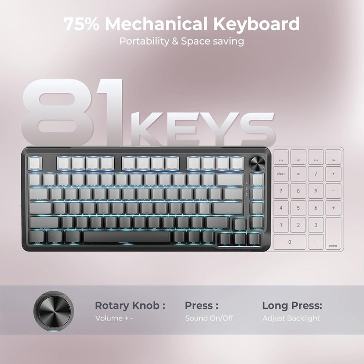 Redragon K681SP Teclado mecánico inalámbrico, teclado RGB para jueg...