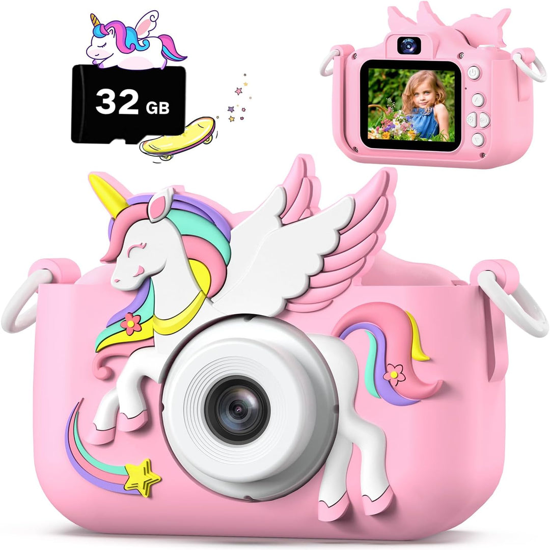 Cámara Mejorada para Niños y Niñas, Cámara Digital para Selfie con...