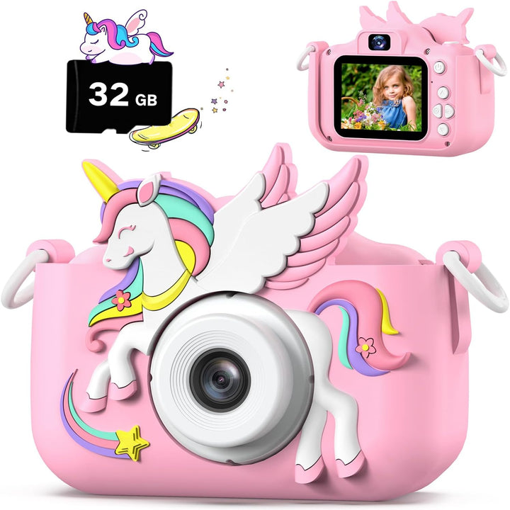 Cámara Mejorada para Niños y Niñas, Cámara Digital para Selfie con...
