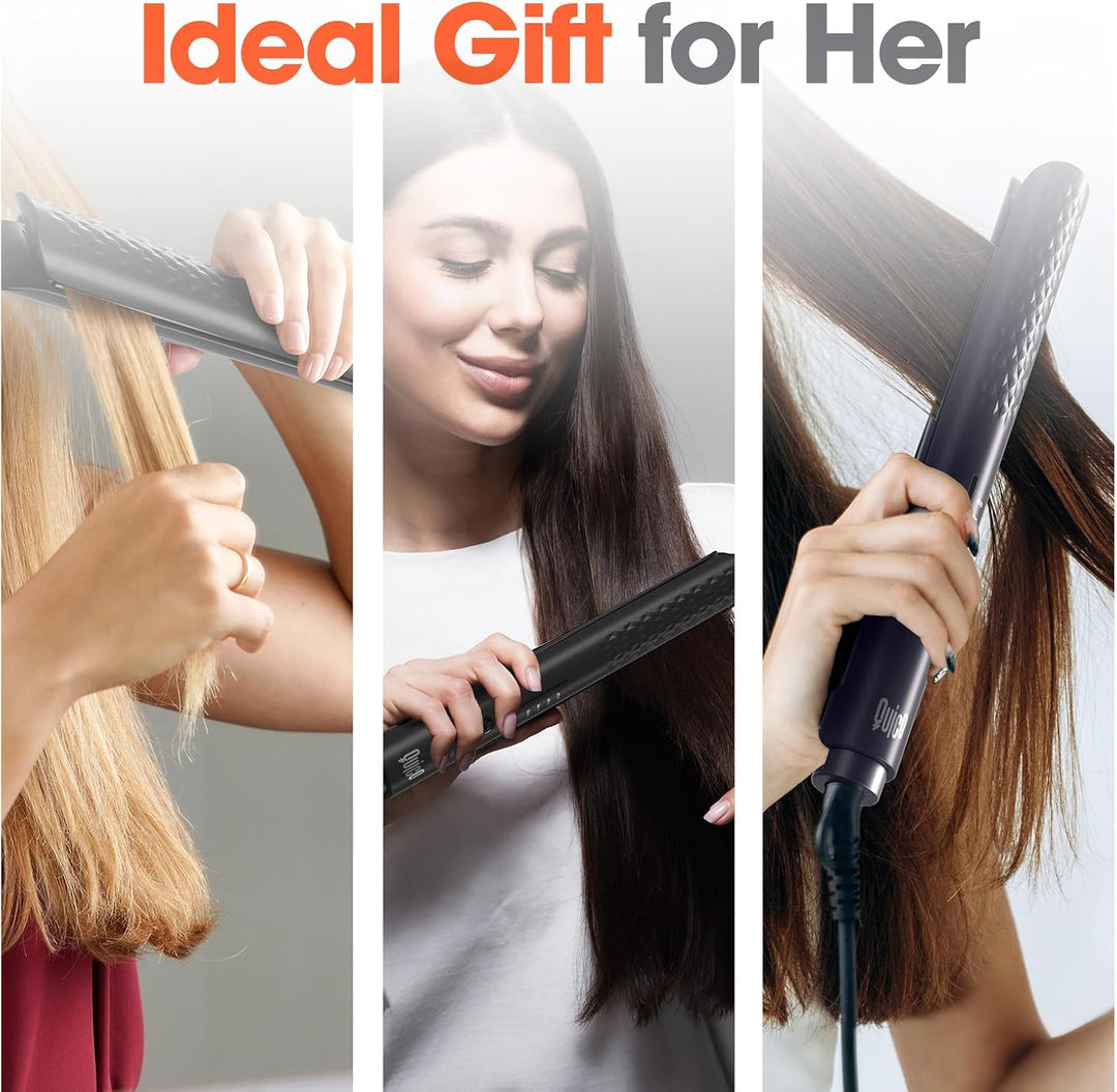 Quico Plancha para el cabello, alisadora de cabello de viaje global...