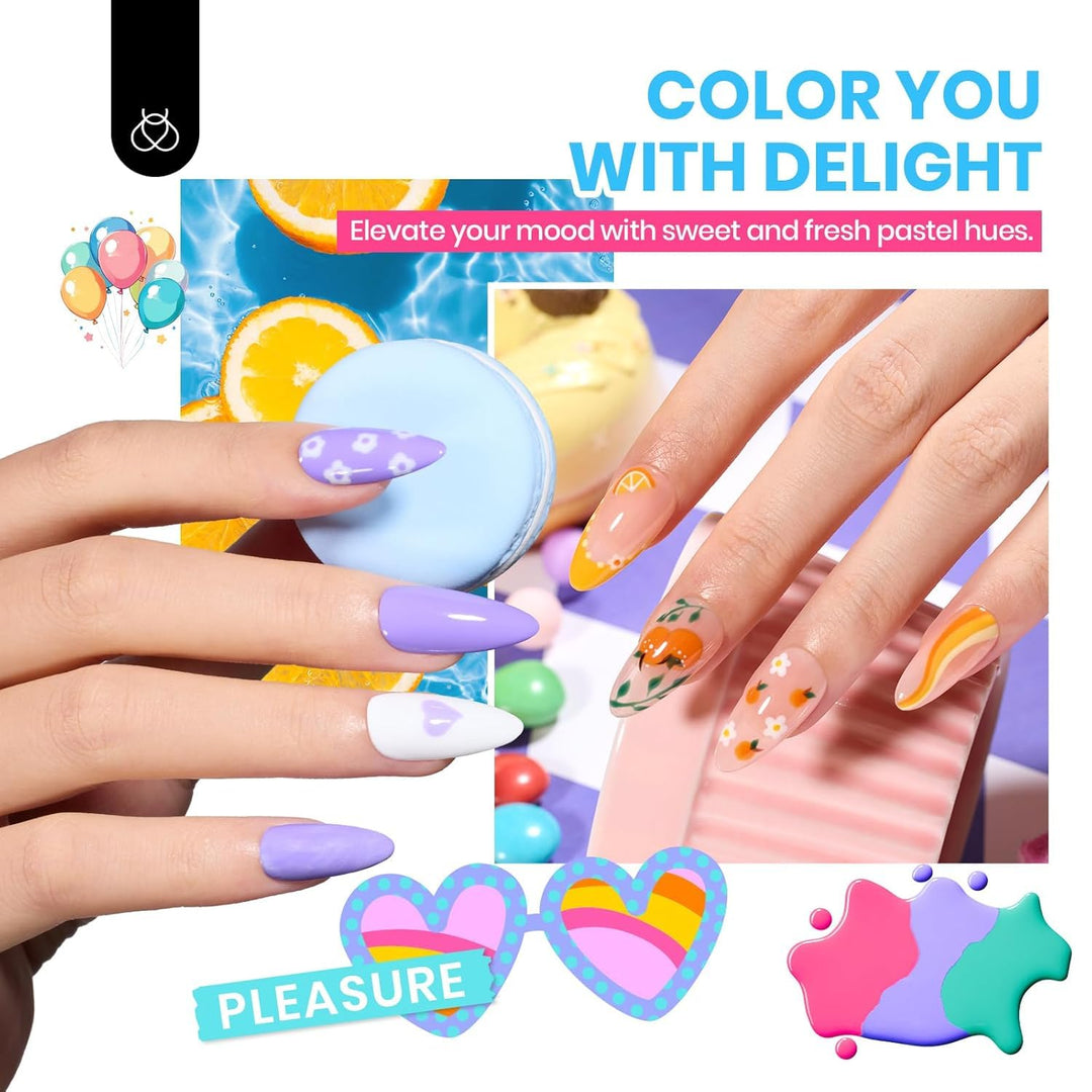 Beetles - Juego de esmaltes de uñas de gel, 69 unidades, espectro e...
