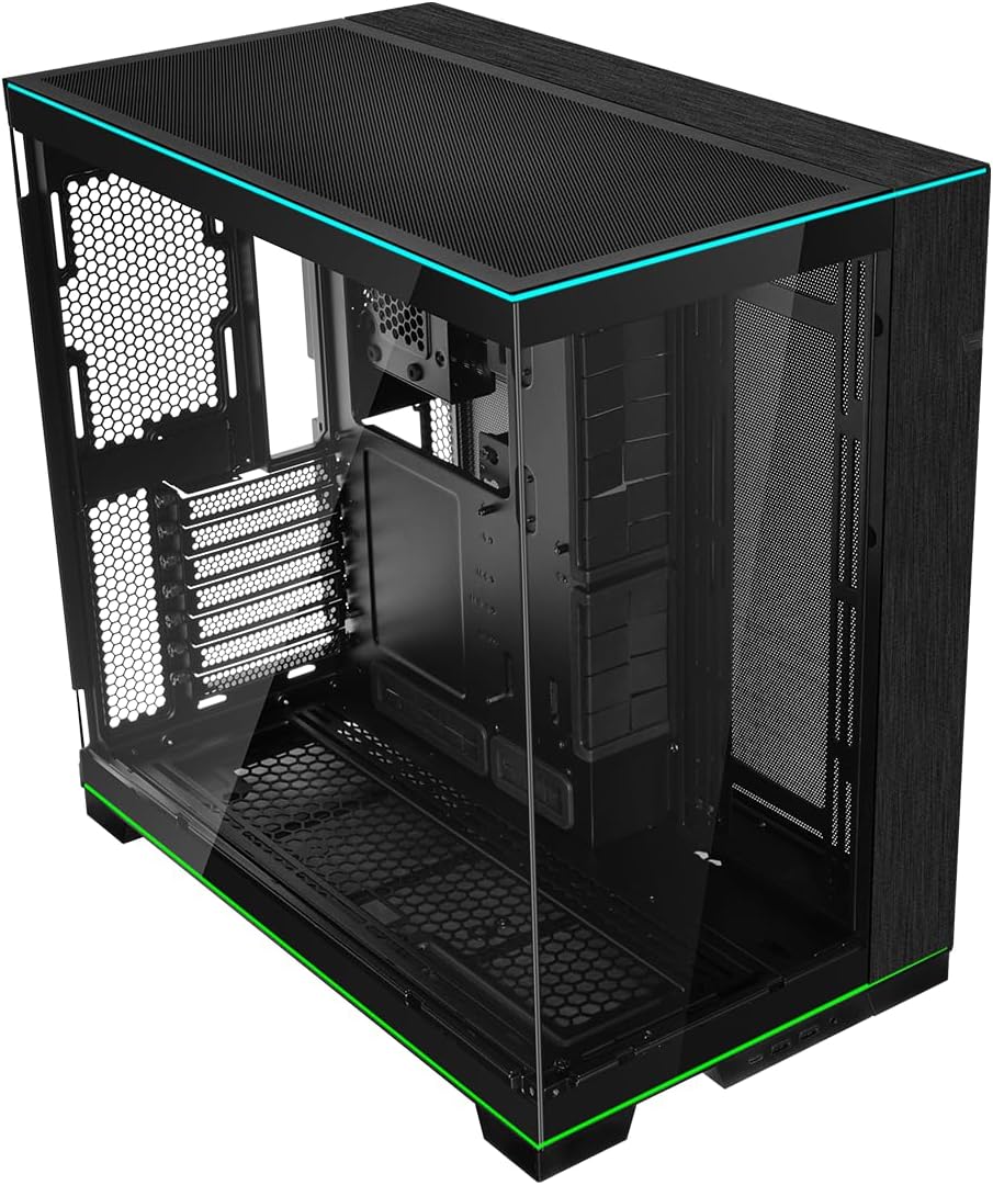 Lian Li O11D EVO RGB Negro E-ATX Caso, 16.535 in Rad, Vidrio Templa...