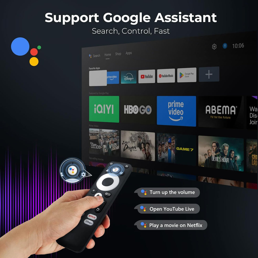 Proyector para exteriores 4K [Google TV integrado\/soporte giratori...