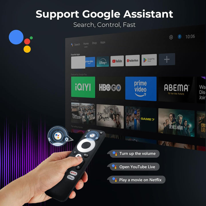 Proyector para exteriores 4K [Google TV integrado\/soporte giratori...