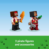 LEGO Minecraft The Pirate Ship Voyage juego de juguete de