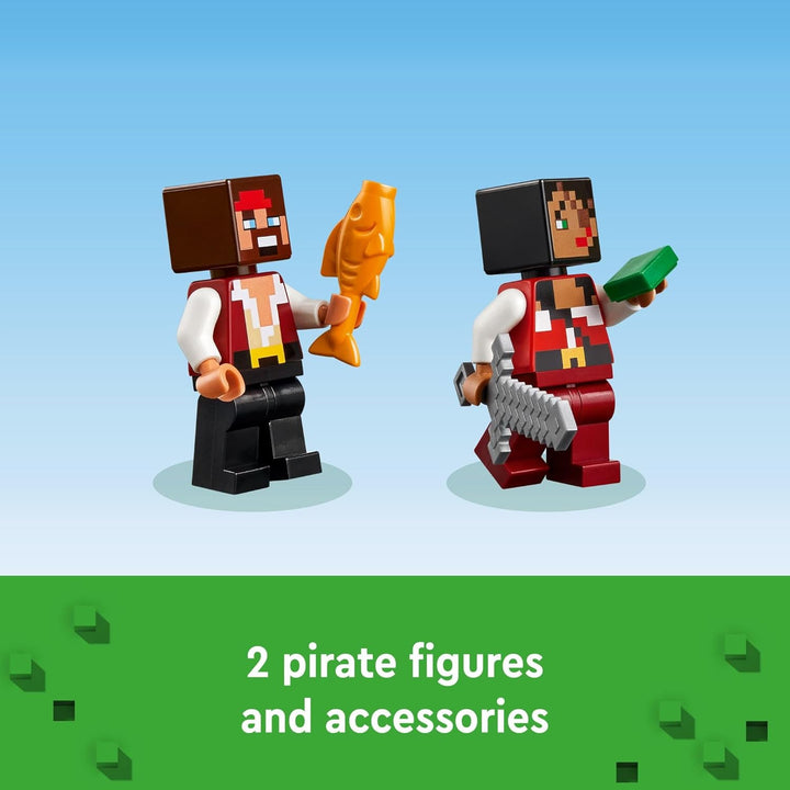 LEGO Minecraft The Pirate Ship Voyage juego de juguete de