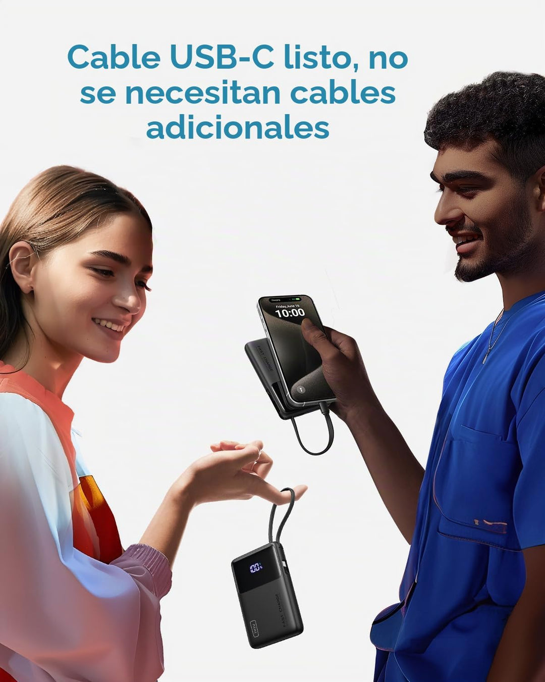Cargador portátil INIU, banco de energía de 10000 mAh más delgado c...
