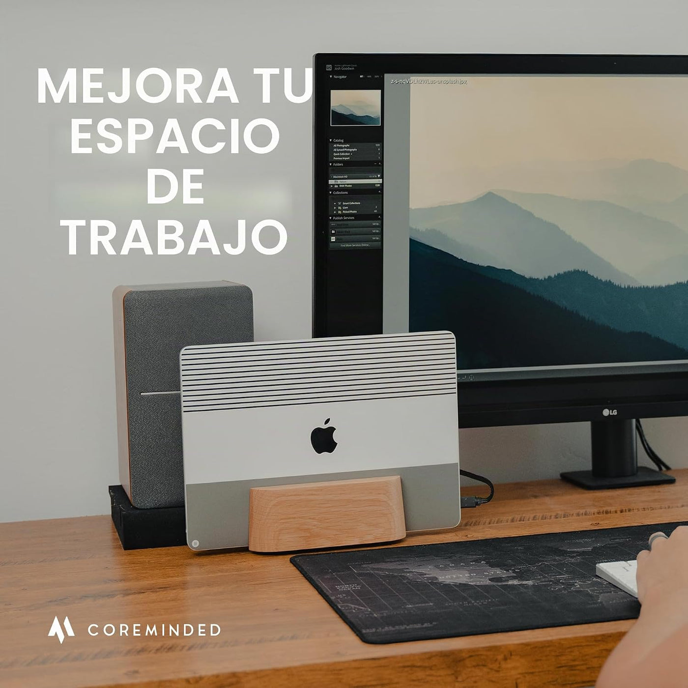 COREMINDED Soporte Vertical Ajustable para Laptop para Escritorio,...