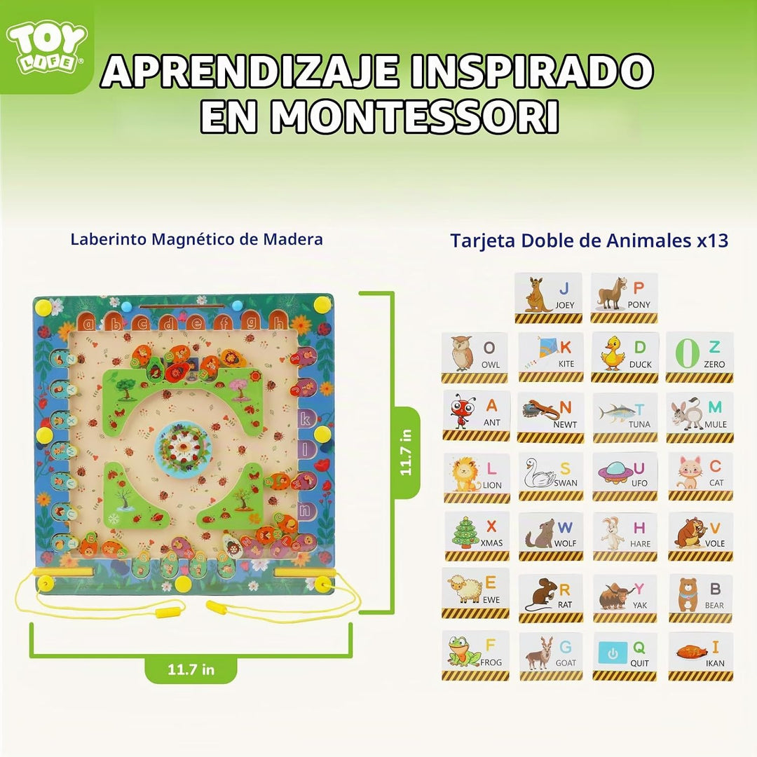 TOY Life Laberinto magnético de color y números - Juguetes Montesso...