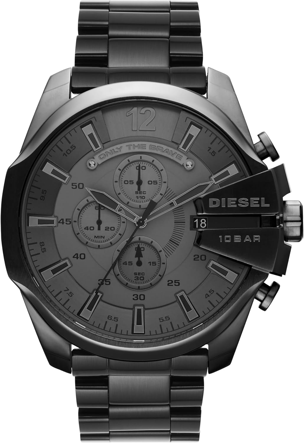 Diesel Mega Chief Reloj de acero inoxidable para hombre con movimiento analógico o digital