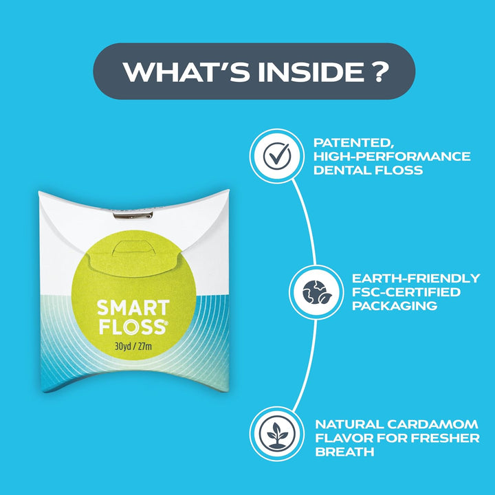DrTung's Smart Floss - Hilo dental natural, sin PTFE ni PFAS, s...