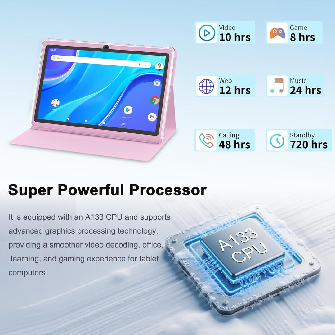 PEICHENG Tablet Android 14.0 de 7", RAM 8GB (3+5 Expand) + 32GB...