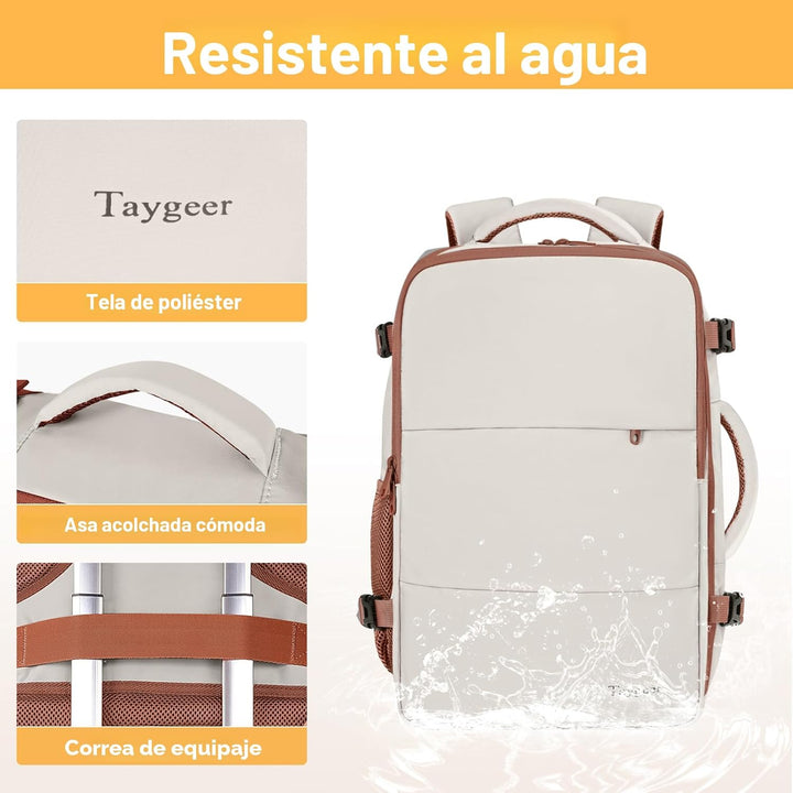 Mochila Taygeer para mujeres, mochila universitaria con compartimen...