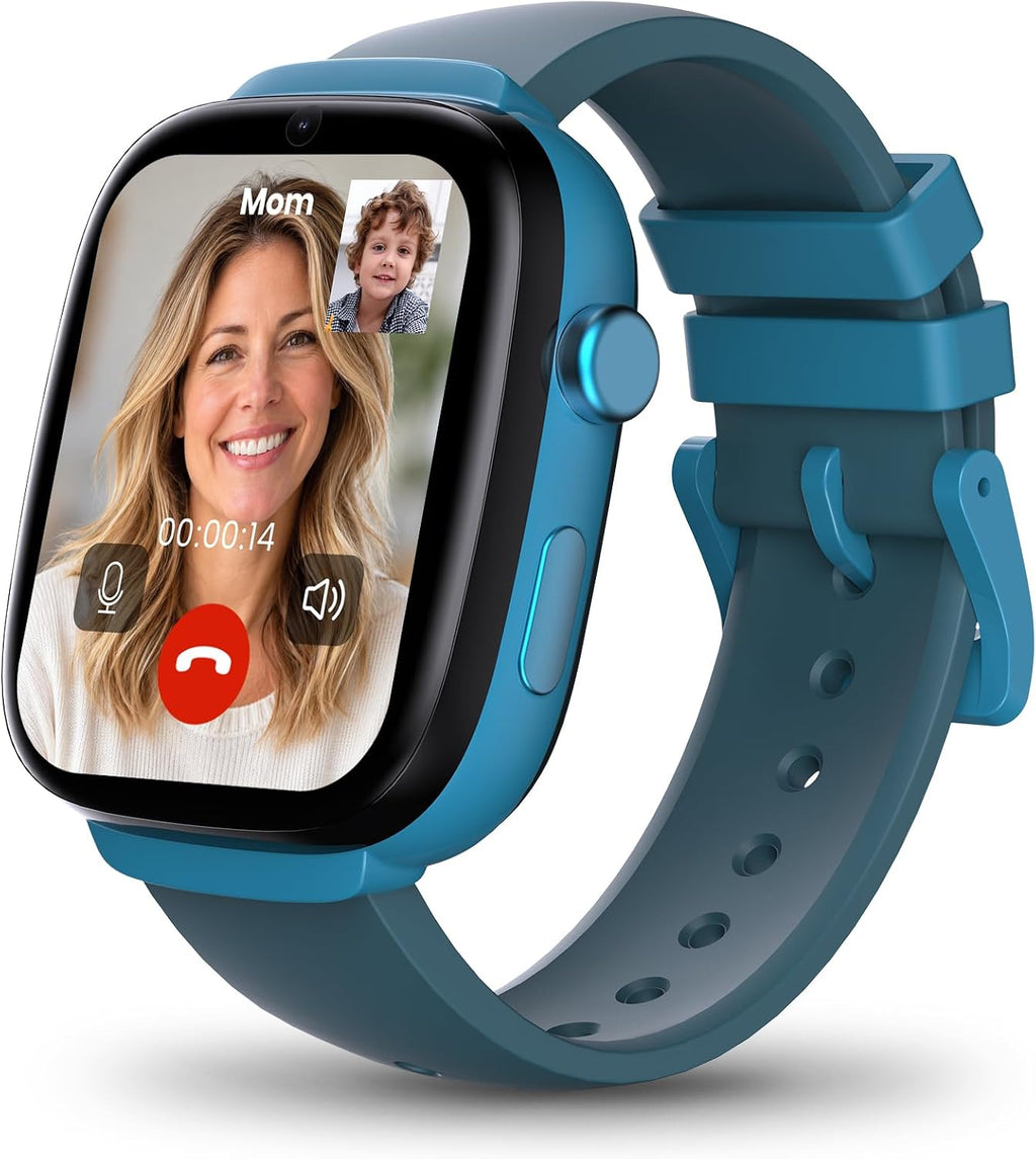 EIOTCLUB 4G Kids Smart Watch MX3 con rastreador GPS y videollamadas (azul)