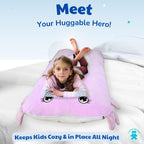 Axolotl - Almohada corporal para niños, 47 pulgadas, almohada de felpa suave de felpa larga en forma de U para niños, dormir, leer, TDAH y necesidades especiales, comodidad, ansiedad, funda lavable, acurrucarse divertido para niños y niñas