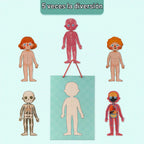 Rompecabezas de cuerpo humano para niños pequeños, 90 piezas