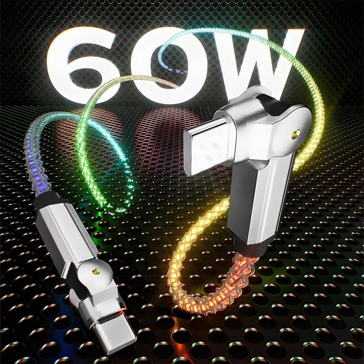 Paquete de 2 cables de iluminación USB-C, cable USB C a USB C de 6.6 pies