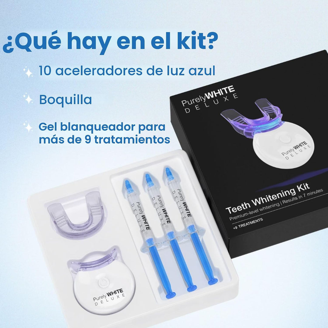 PurelyWHITE DELUXE Kit de blanqueamiento dental, blanqueamiento den...