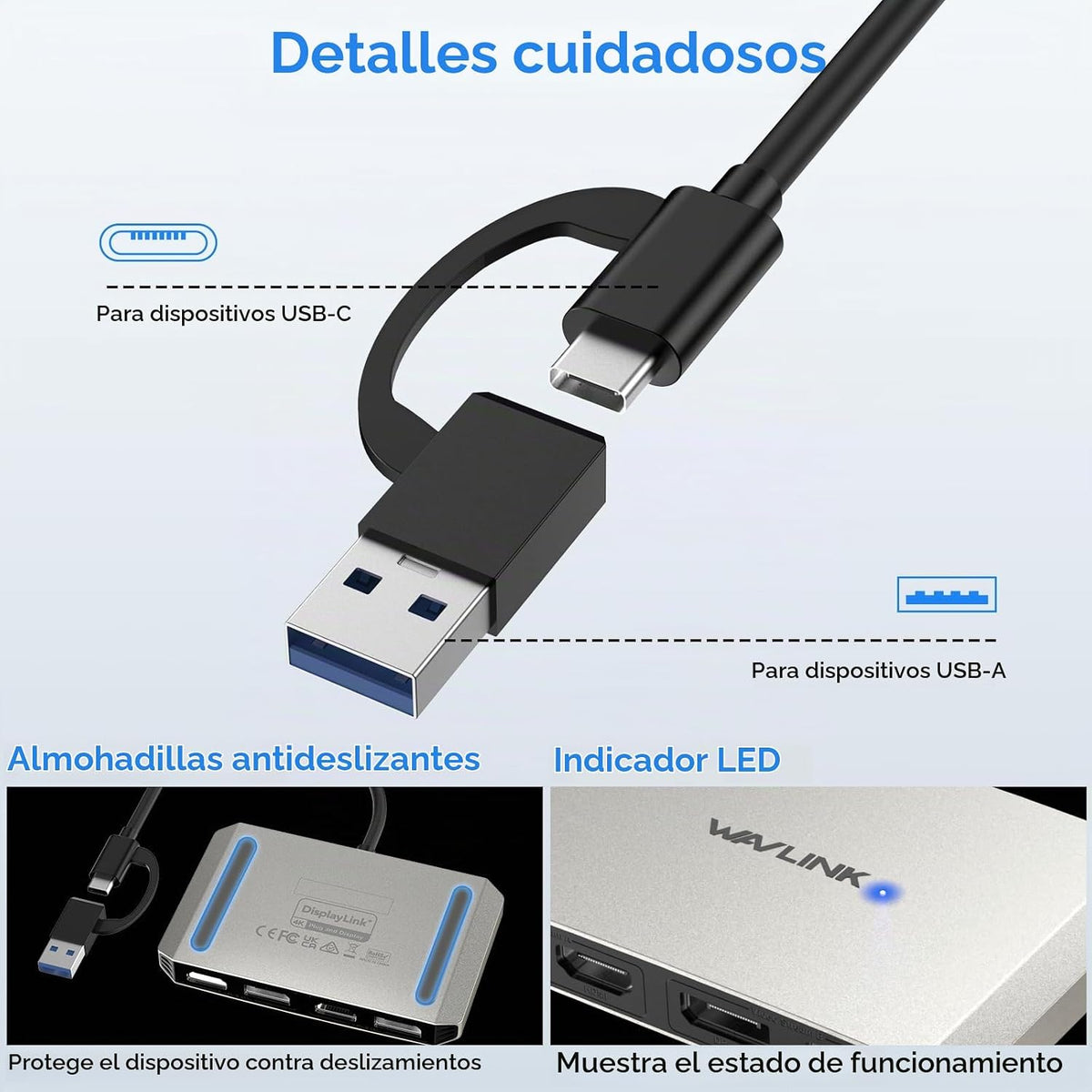 WAVLINK, UG69DH2-SIL, hub USB 3.0