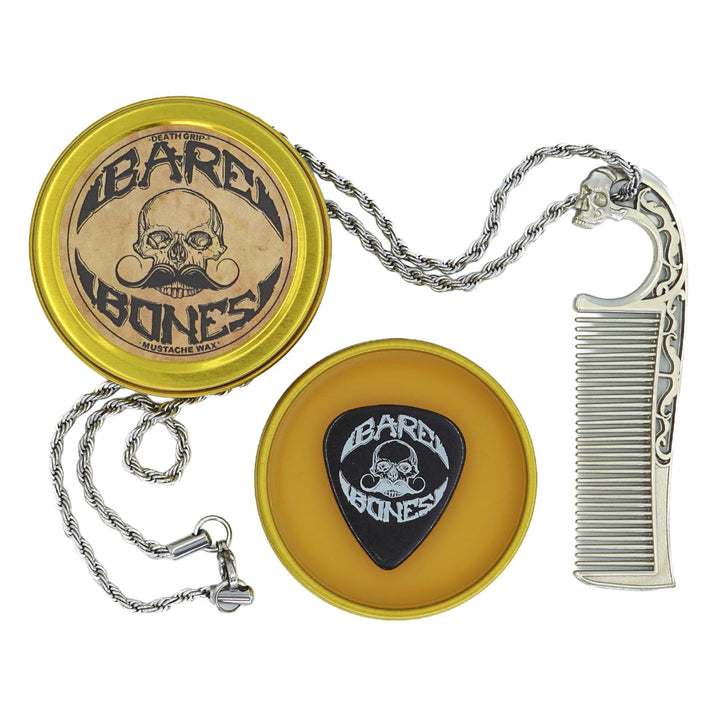 Cera para bigote de sujeción media Bare Bones de 1 oz Estaño y coll...