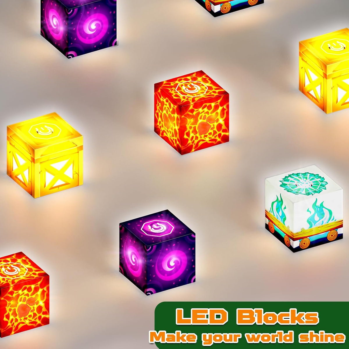 200 bloques magnéticos con bloques de luz, bloques de construcción magnéticos, juguetes de cubo de construcción magnéticos, juguetes de aprendizaje sensorial STEM, regalos de cumpleaños de Pascua, Navidad para niños y niñas a partir de 3 años
