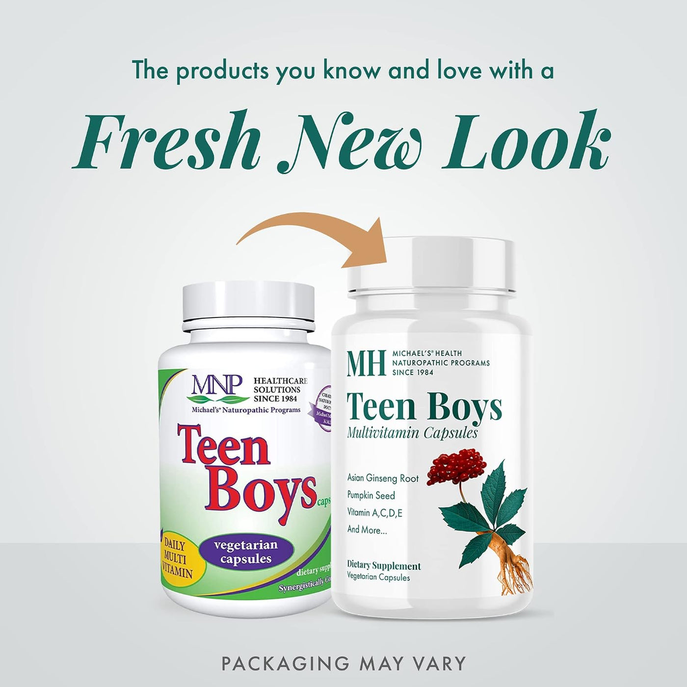 MICHAEL'S Health Naturopathic Programs Teen Boys - 60 cápsulas vege...
