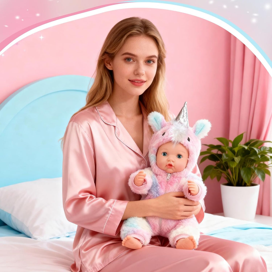 Eterfun Muñeca bebé de 43 cm - Muñeca bebé realista, linda, cuerpo...