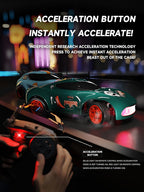 ANTSIR Auto RC 1/64 Drift, 7 luces LED coloridas 4WD RTR Regalo deportivo de carreras