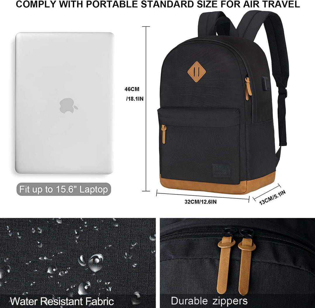 KOPHLY Mochila Grande de Equipaje de Mano para Portátil para Viajes...