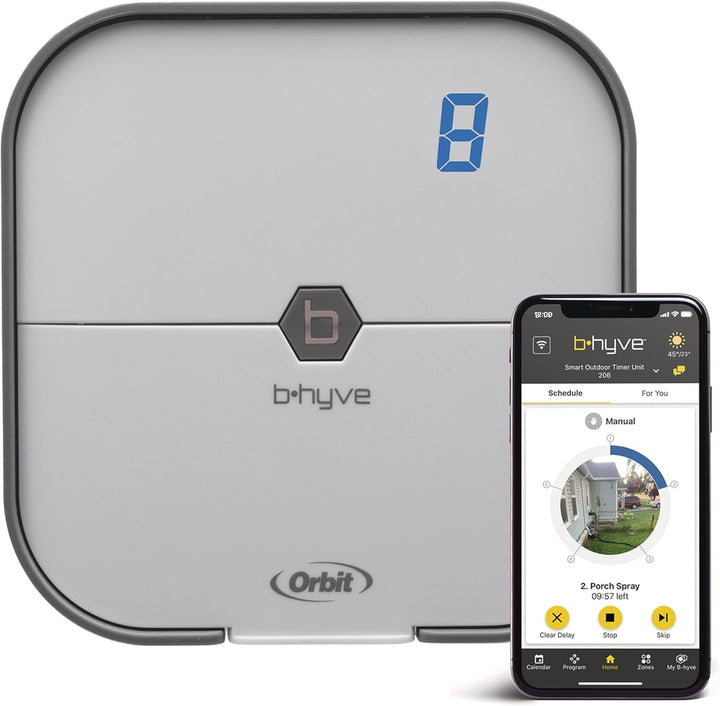 Orbit 57925 B-hyve Controlador inteligente de aspersores de 8 zonas...